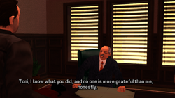 Salvatore says he recognizes the work he did for him and is grateful for it, but says that his decision to question his orders is "out of order".