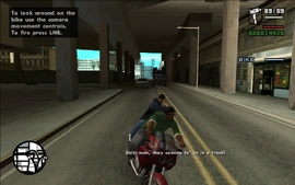 After a while CJ notices that the Russians are going after them in a Packer.