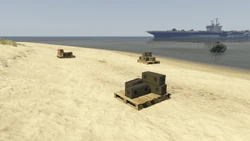 AssaultonATT16-GTAOe-AttackerLoadoutCrates3.png (2.75 MB) Attacker loadout crates on the beach.