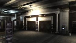 The side entrance.