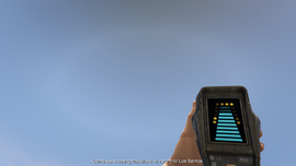 The Metal Detector in first-person view.