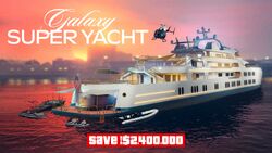 Galaxy Super Yacht discount.