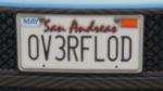 Custom Plate GTAO 0V3RFL0D