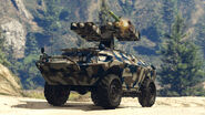 An APC, armed with missiles for anti-air capabilities.