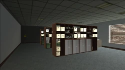 Document depository room.