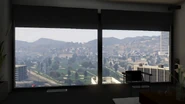 The Los Santos Golf Club as seen from the apt. 51 bedroom windows.
