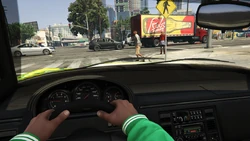 Driver's first-person view
