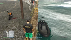 A  can be used to reach the submarine