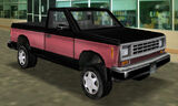 The black-and-red "Autocide" Bobcat obtained from Autocide in GTA Vice City.