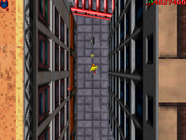 The protagonist finds the briefcase.