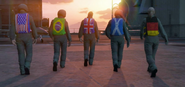 Five of the parachute bags from the San Andreas Flight School Update, seen in the trailer.