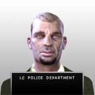 Dimitri's mugshot in the LCPD database.