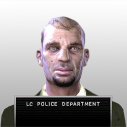 Dimitri's mugshot in the LCPD database.