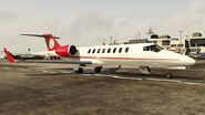 A MyFly Shamal in Los Santos International Airport.