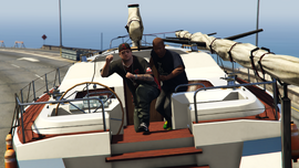 Franklin rescues Jimmy from the yacht.