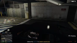 HackandDash-GTAOe-SS18.png (1.3 MB) Deliver the vehicles to Lester's warehouse.