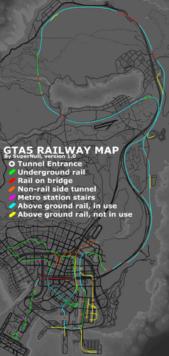 Very detailed Los Santos public transportation map : r/GTAV