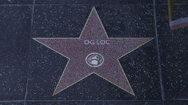 OG Loc's star on the Vinewood Walk Of Fame in 2013, during Grand Theft Auto V.