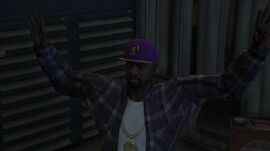 P while being interrogated by Vernon in Investigation: The Ballas.