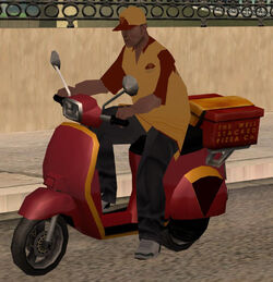 Pizzaboy (Pizza Hut) para GTA San Andreas