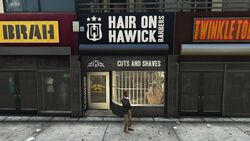 The exterior of the shop.