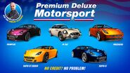 Premium Deluxe Motorsport stock.