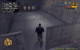 PumpActionPimp-GTAIII-SS9.jpg (142 KB) Claude going to pick the gun up.