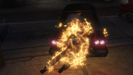 The Phantom Car in attack mode, killing a player.