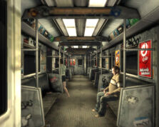 The interior of a Station train in GTA IV, depicting its shabby appearance.