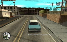 Smoke says that the Families getting stronger and the Ballas getting weaker is what he's talking about.