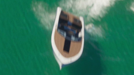 Another Frauscher 1017 GT-inspired boat seen in the first trailer.