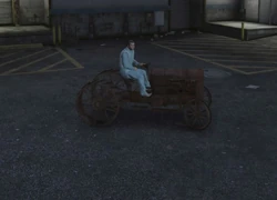 Michael on the Epsilon Tractor in GTA V ()