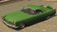 A Peyote with a hard-top roof with a continental kit in Grand Theft Auto IV. (Rear quarter view)