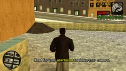 Head for your apartment to pick up your camera.