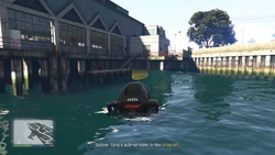 Deliver Tony's submersible to the drop-off