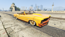 The North Side Vagos leader's Buccaneer Custom. (Rear quarter view)
