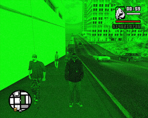 how to use night vision gta