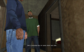 Sweet tells CJ that Kendl is meeting with her boyfriend at some car club in Unity Station.