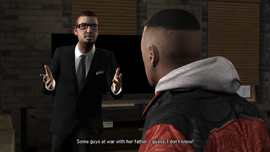Tony speculates that the reason she was kidnapped is that she is a mob boss's daughter.