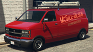 A McGill-Olsen Construction Burrito in Grand Theft Auto V. (Rear quarter view)