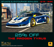 25% off the Progen Tyrus.