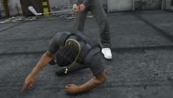 And beats Johnny Guns with it