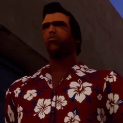 Lee in The Definitive Edition of Grand Theft Auto: Vice City.