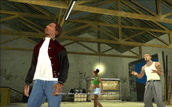 Cesar tries to calm Carl down and tells him that at the very least they made it out of the dreary countryside.