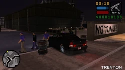 Arriving at the docks.