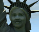 Closeup of the statue's face, GTA IV.