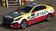 A V-STR with a Jetsam GT livery in Grand Theft Auto Online. (Rear quarter view)