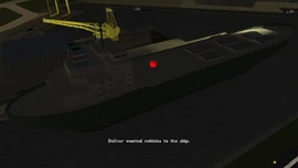 Wanted vehicles must be delivered to the ship.
