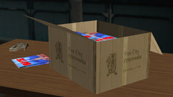 Box with the "Vice City Printworks" logo found at InterGlobal Studios.