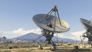 Closeup of a Radio Telescope in the array.